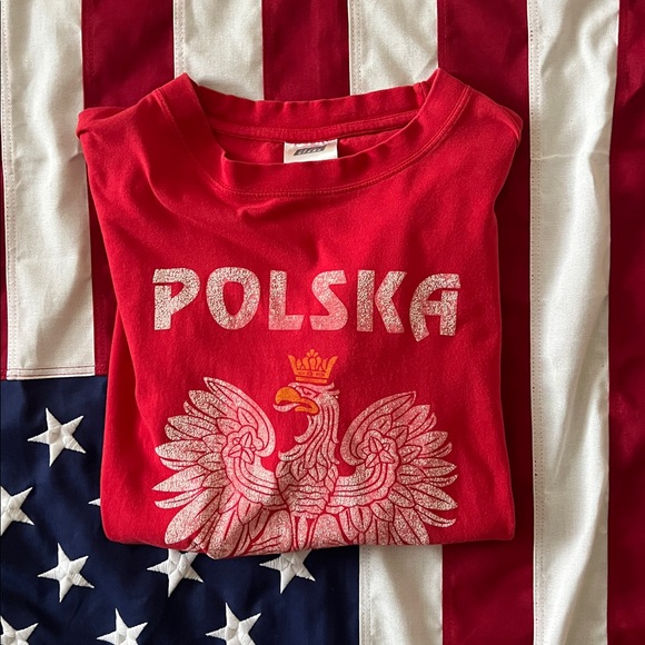 Red Polska t-Shirt - Picture 4 of 5